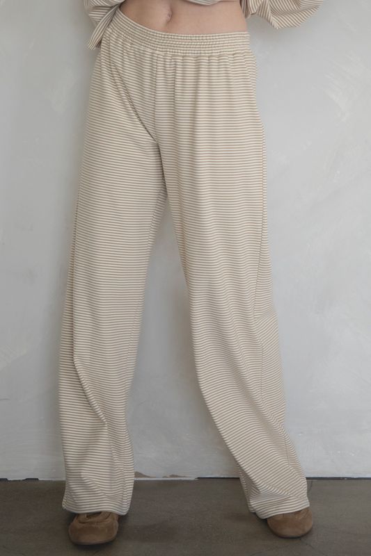 Stripe Fleece Lounge Pant