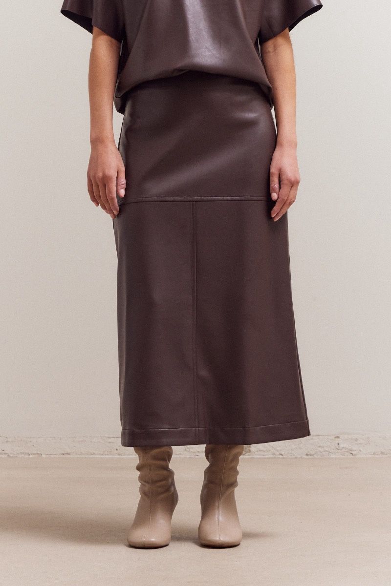 Vegan Leather Pencil Skirt