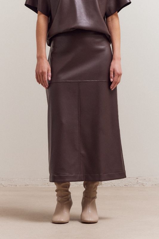 Vegan Leather Pencil Skirt