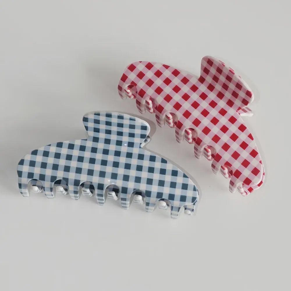 Plaid Claw Clip