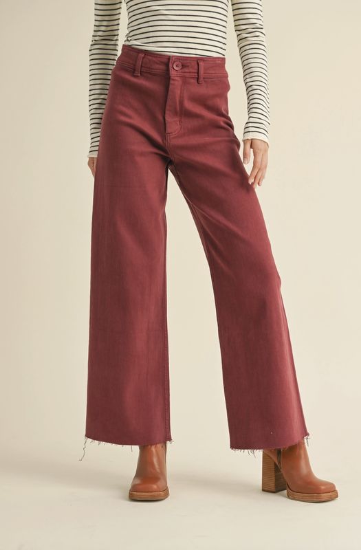 Cherry Wide Leg Pant