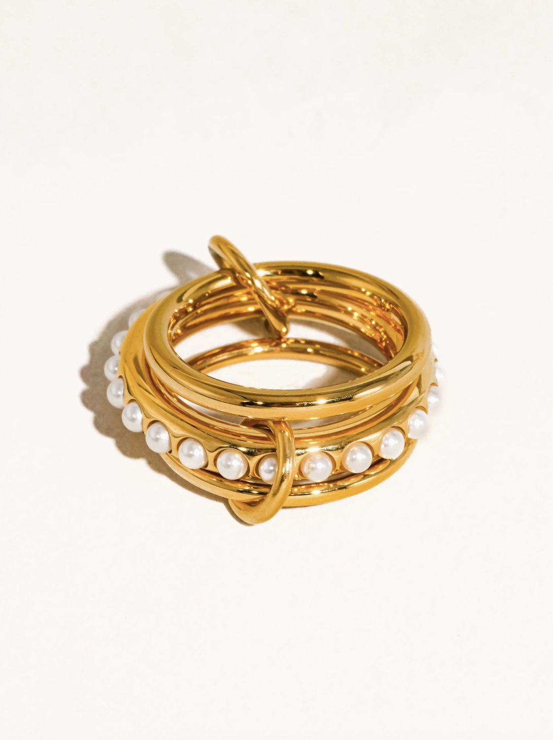 Multi Pearl Band Ring