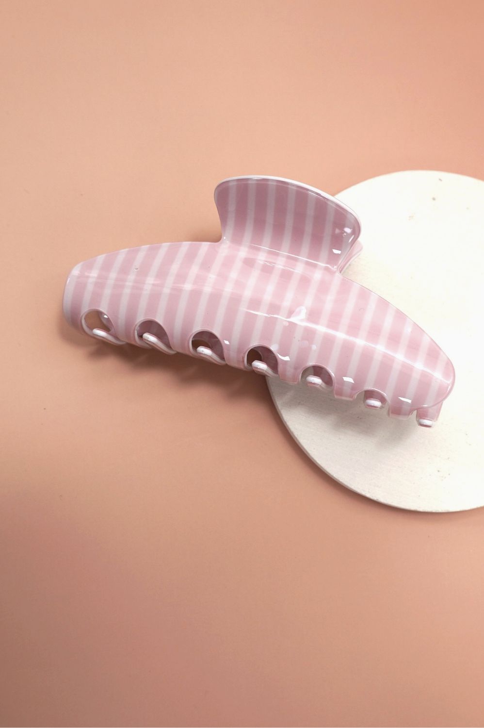 Pastel Stripe Clip, Colour: Pink