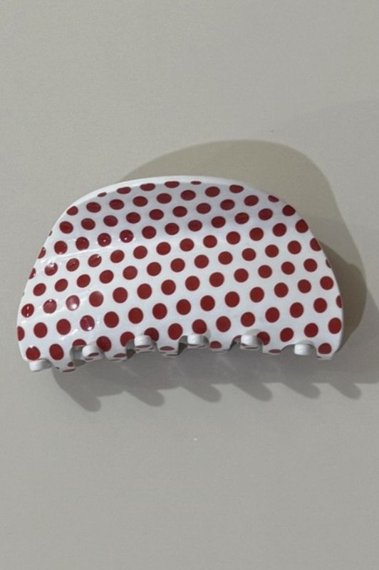 Red Polka Dot Clip
