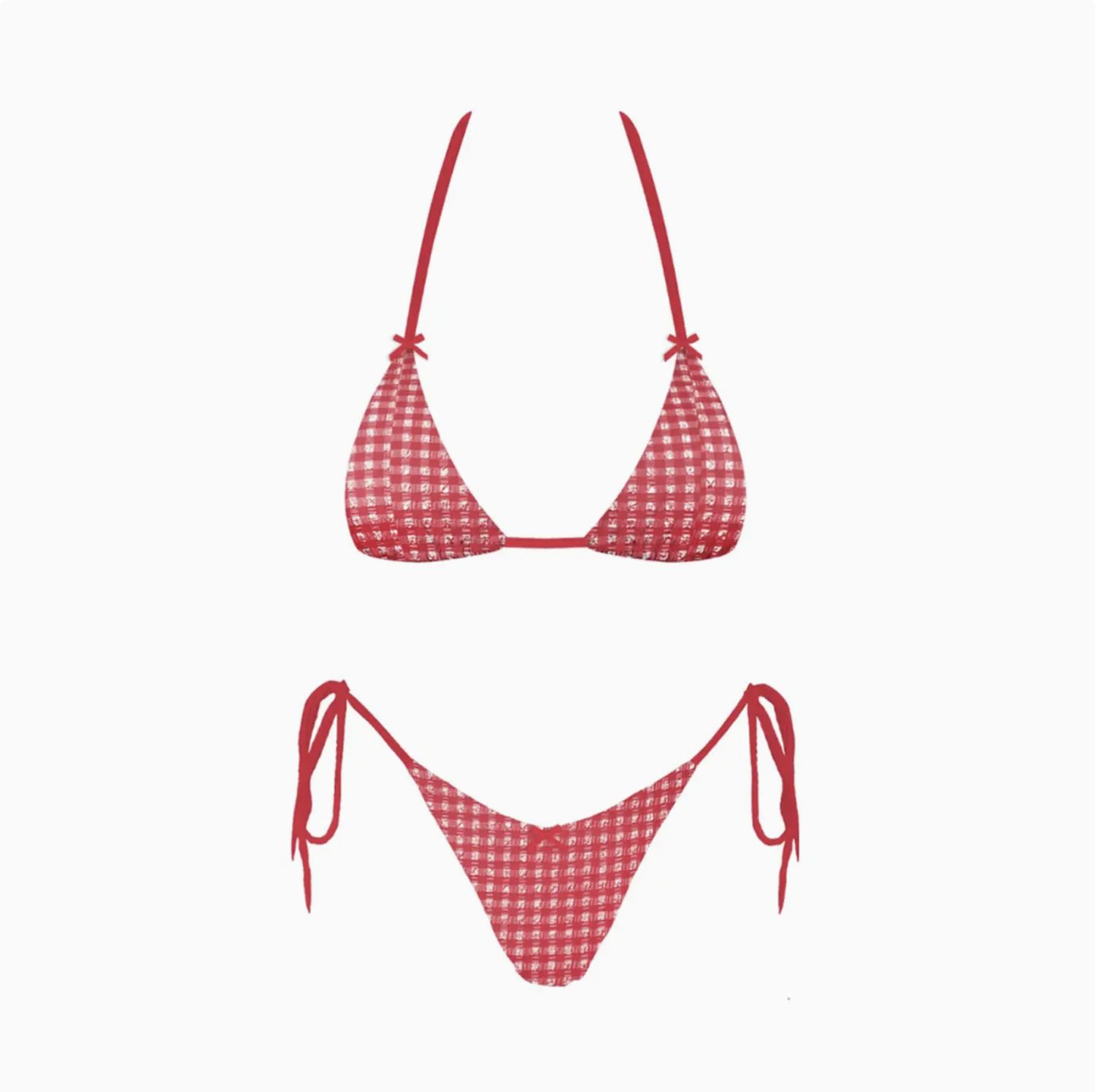 Red Check Bikini