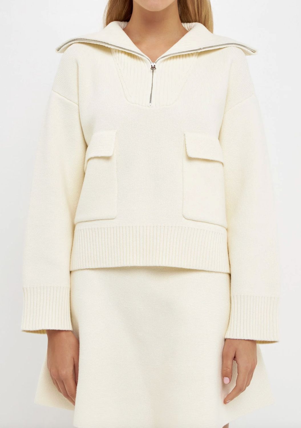 Quarter-Zip Knit Sweater