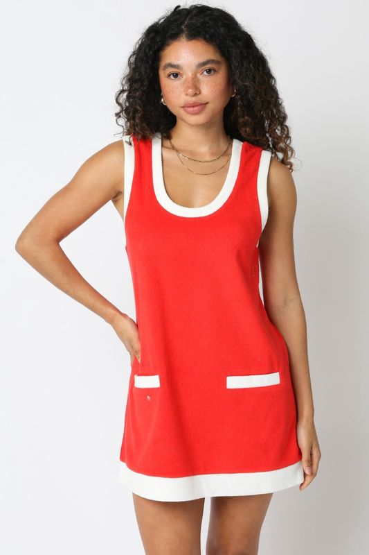 Terry Cloth Mini Dress