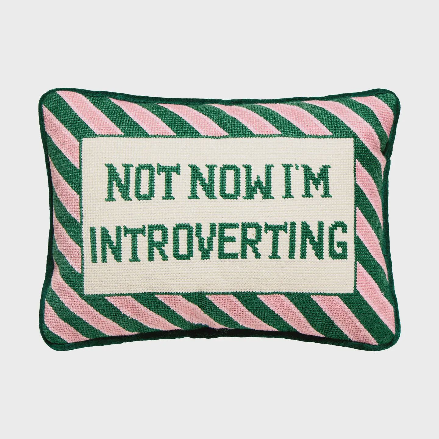Introverting Embroidered Pillow
