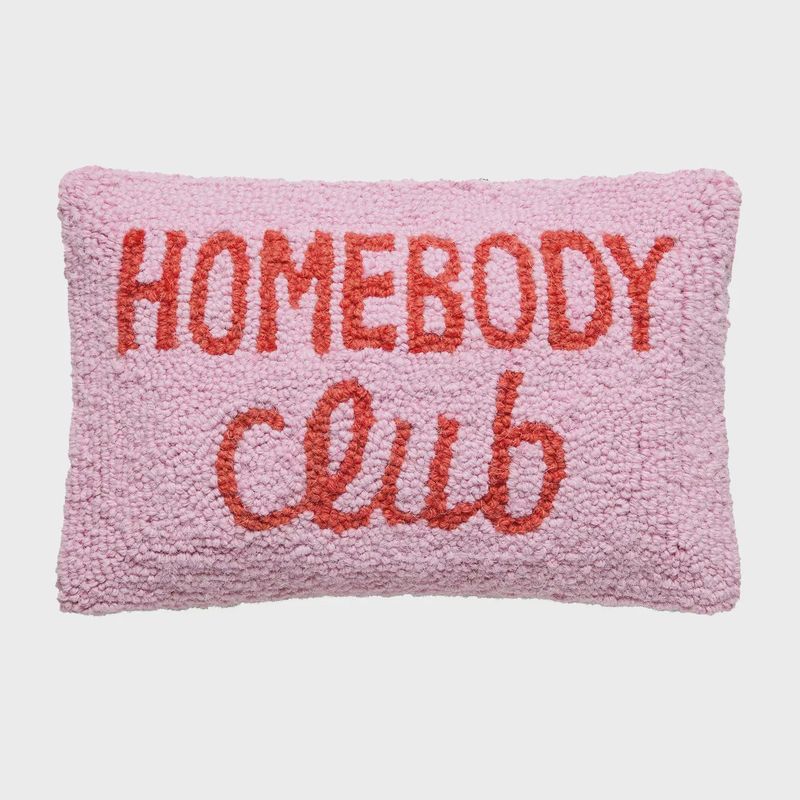 Homebody Club Hook Pillow
