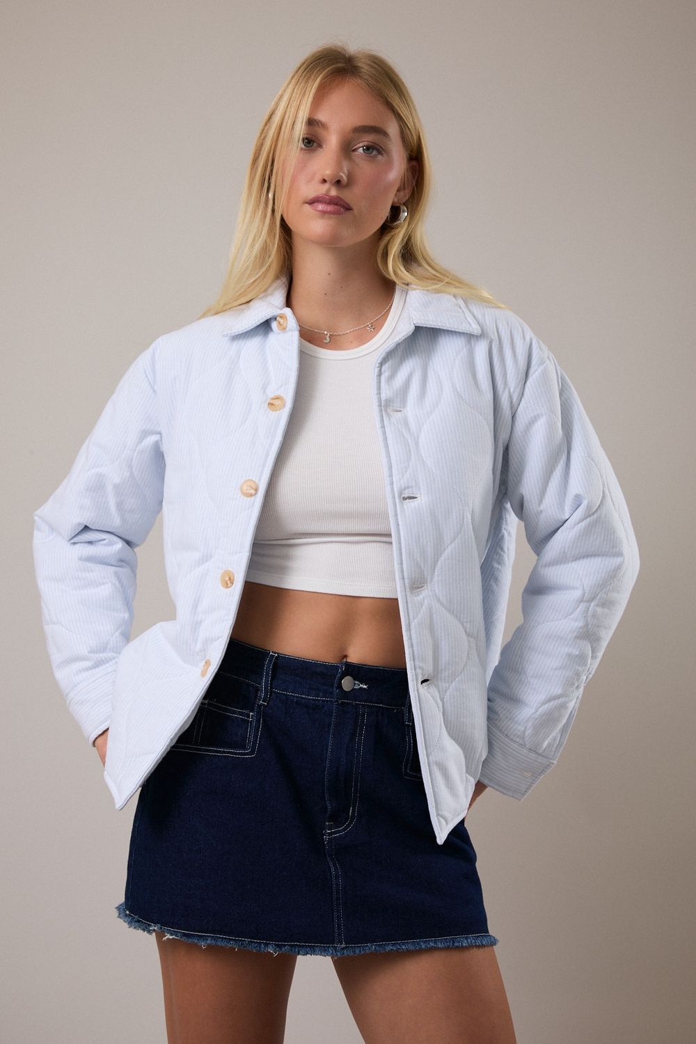 Quilted Stripe Jacket