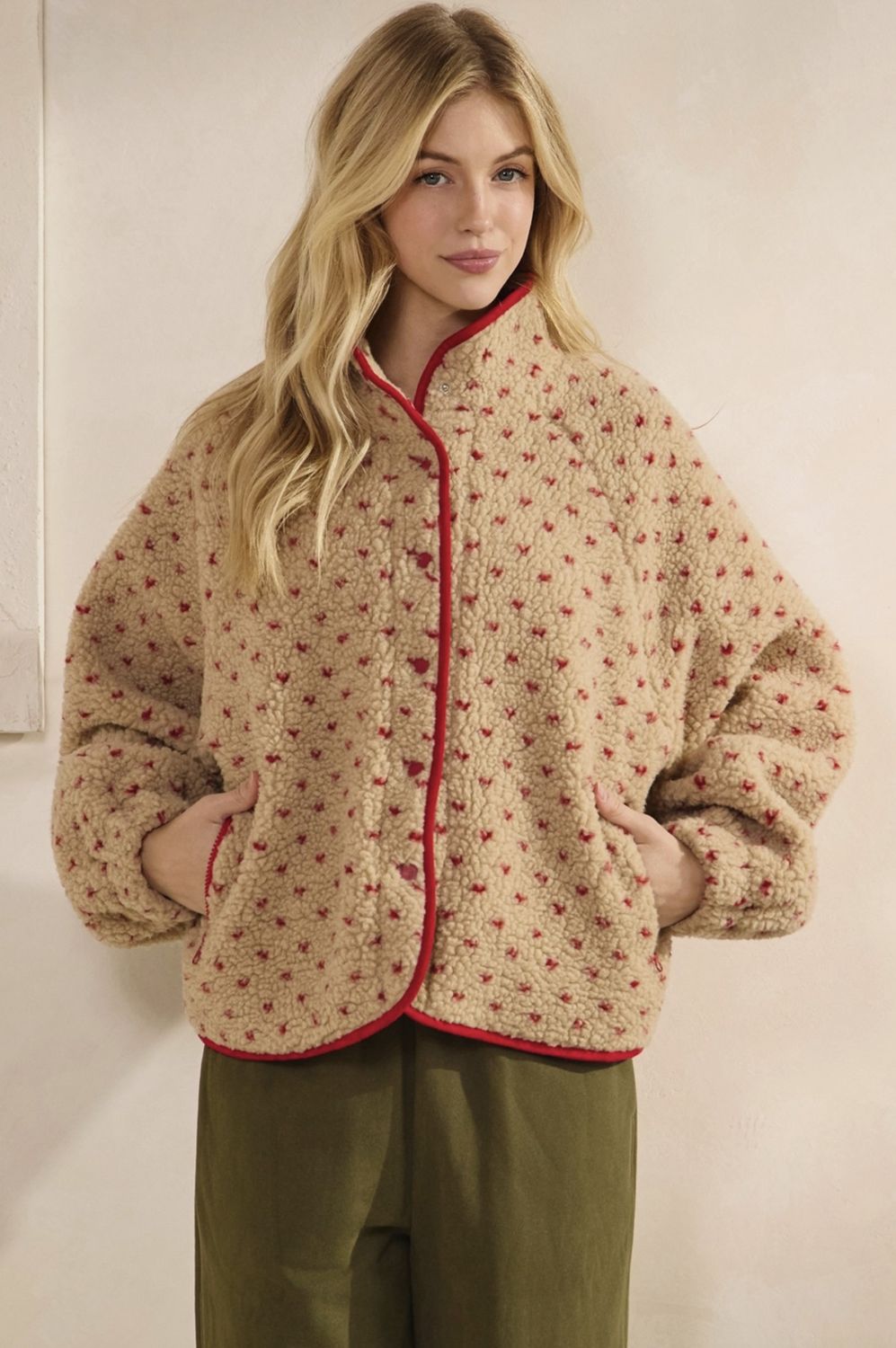 Sherpa Button Up Jacket