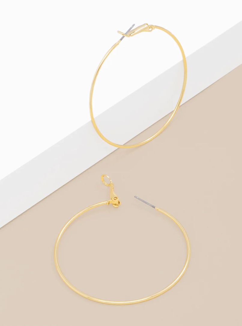 Hinge Back Thin Hoop