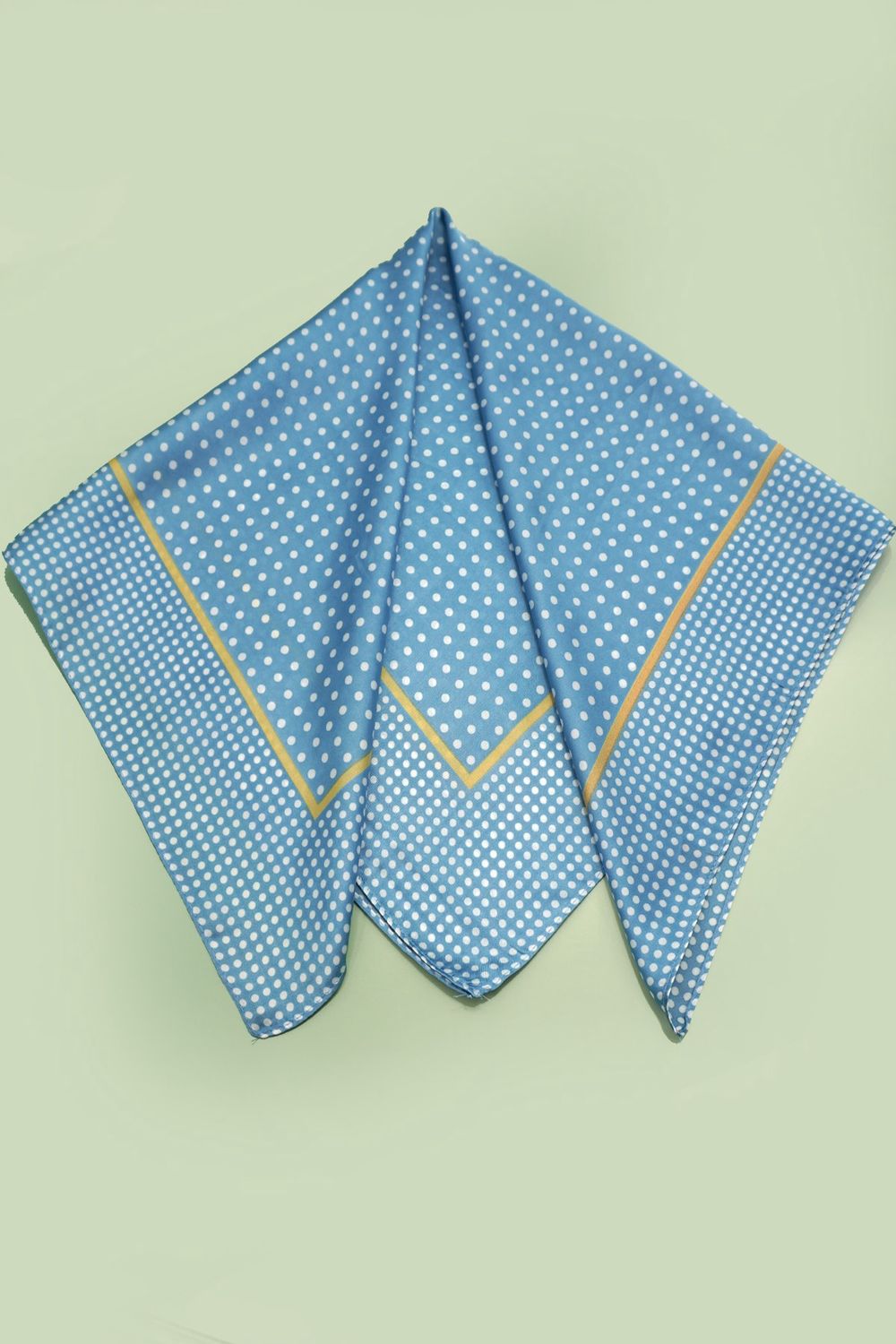 Blue Polka Dot Scarf