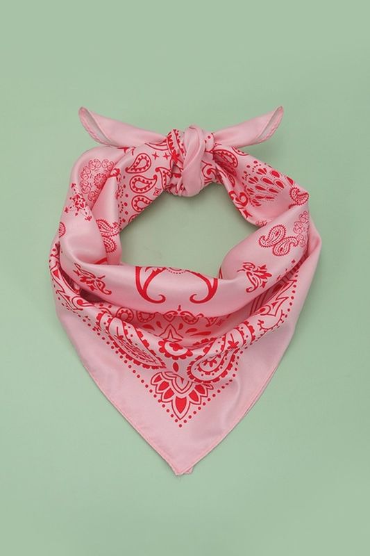 Pink Paisley Scarf