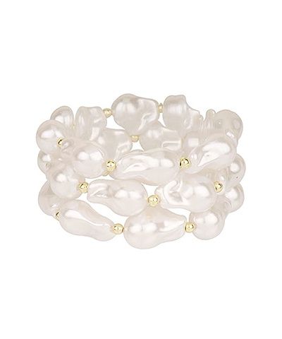 3pc Irregular Pearl Stack