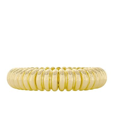 Ribbed Gold Bangle