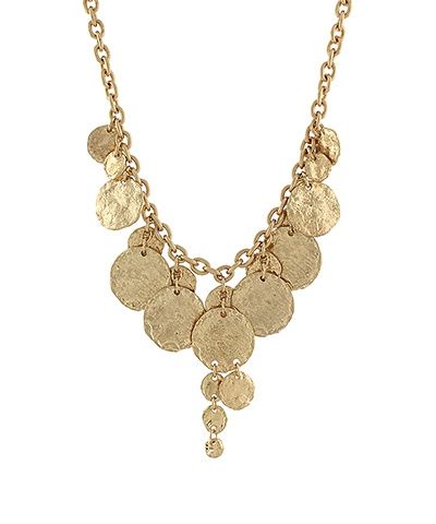 Gold Disc Necklace