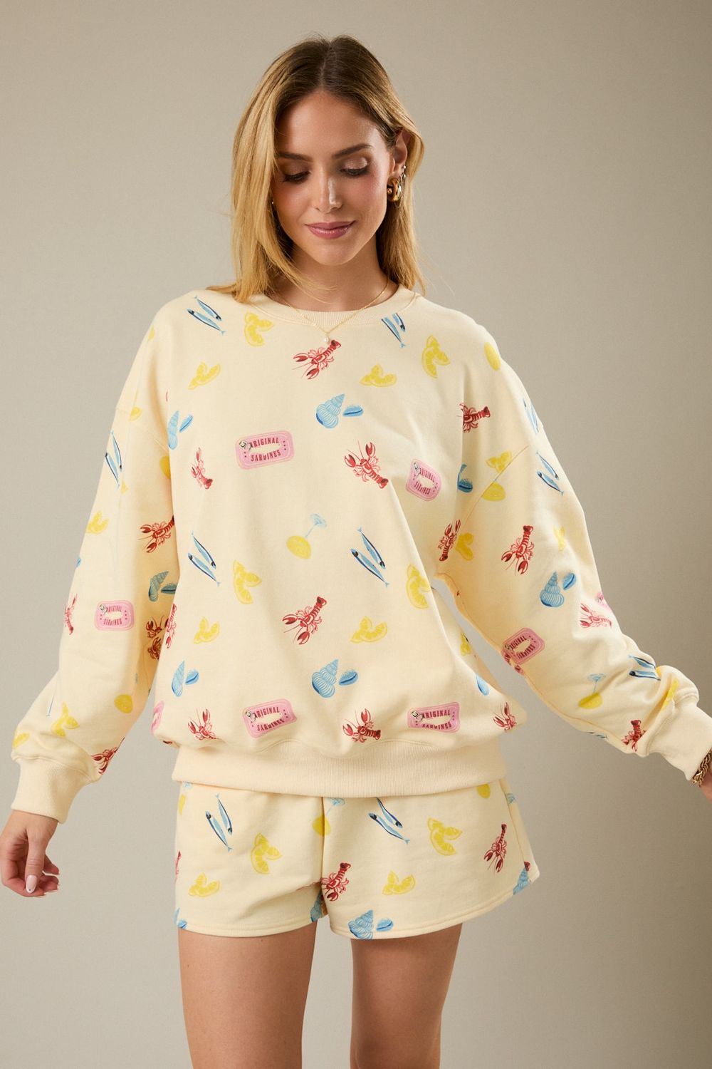 Sea Print Lounge Set