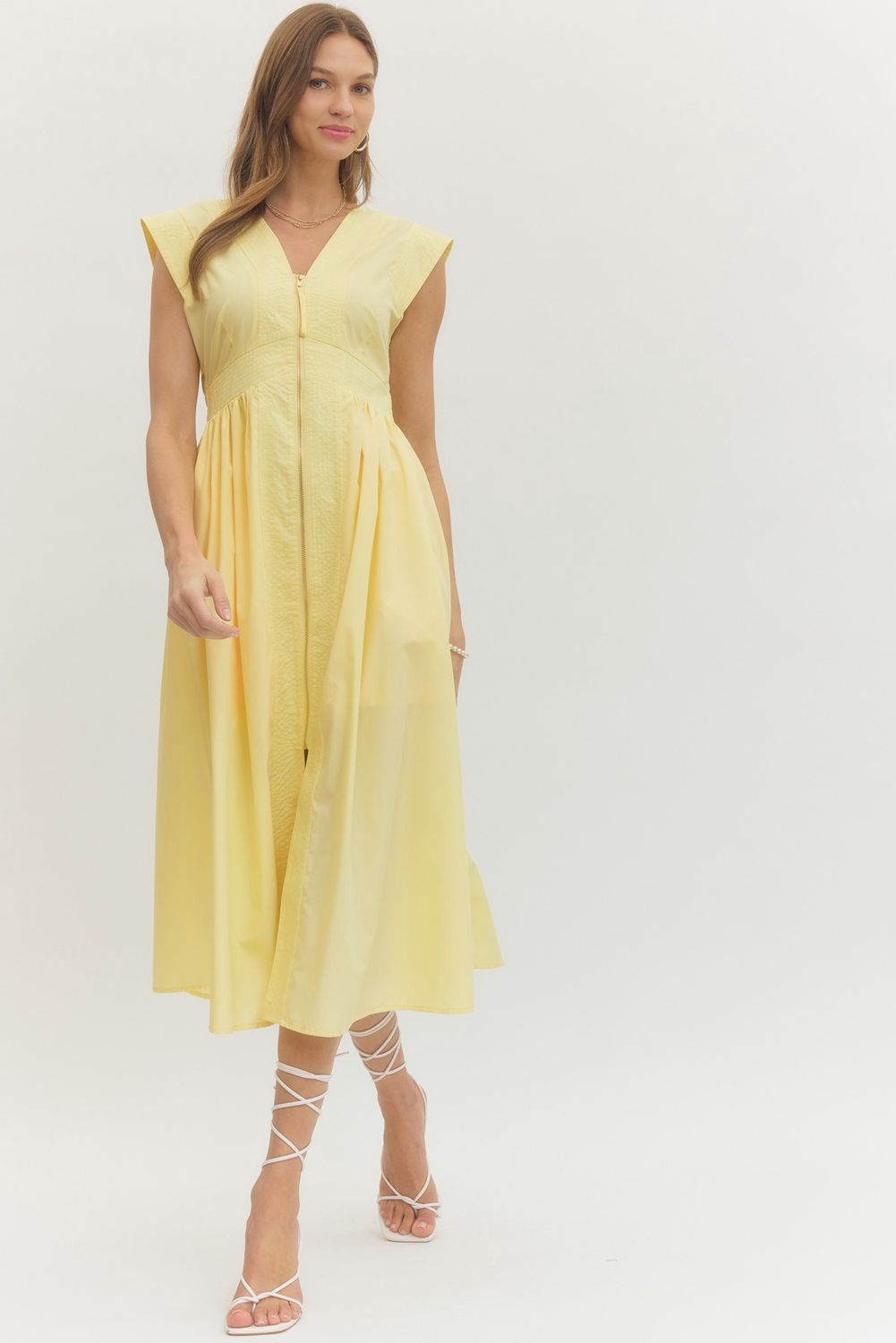 Butter Yellow Midi