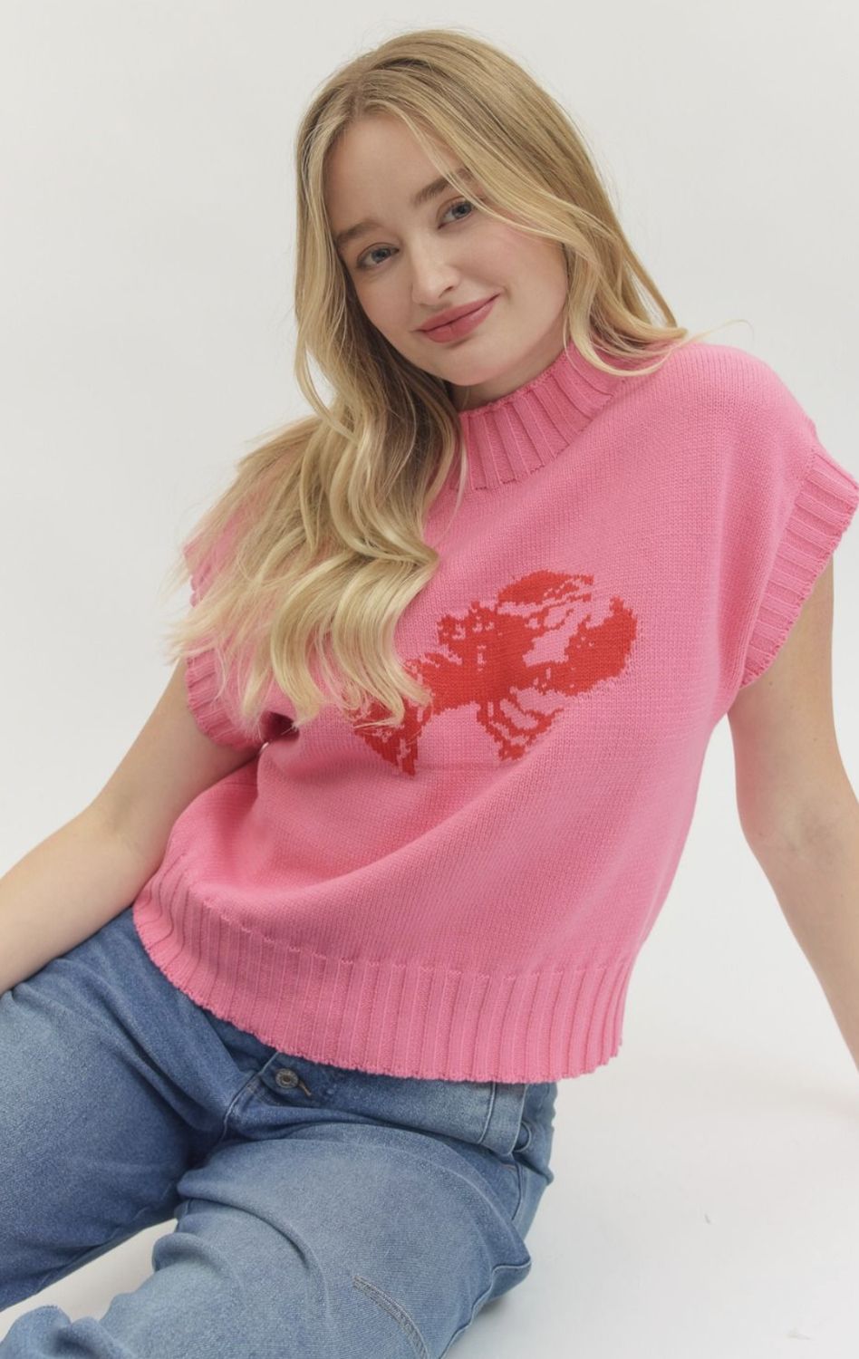 Lobster Sleeveless Sweater