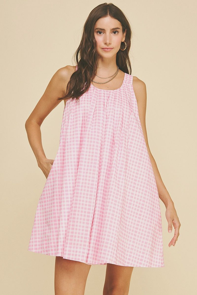 Pink Gingham Dress