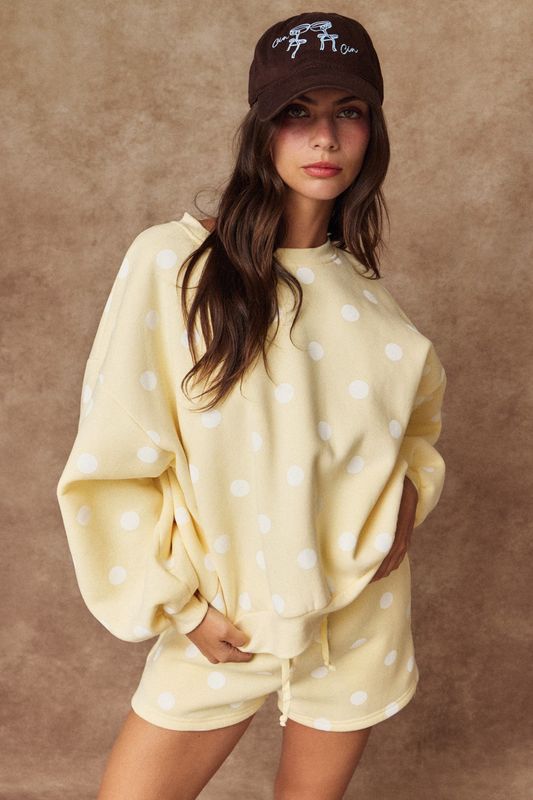 Polka Dot Fleece Set