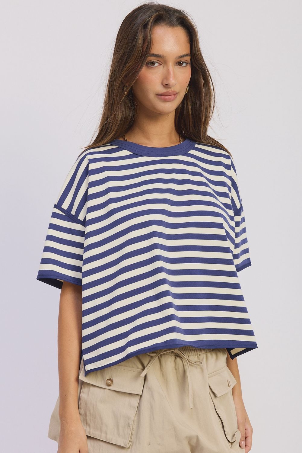 Navy Stripe Tee