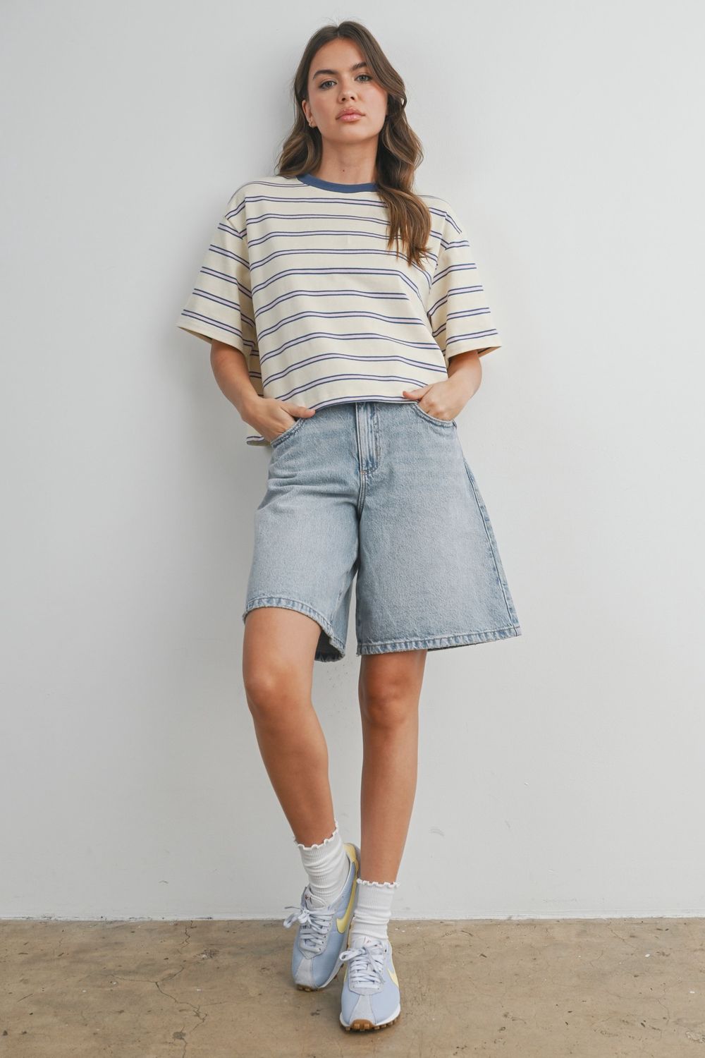 Striped Boxy Tee