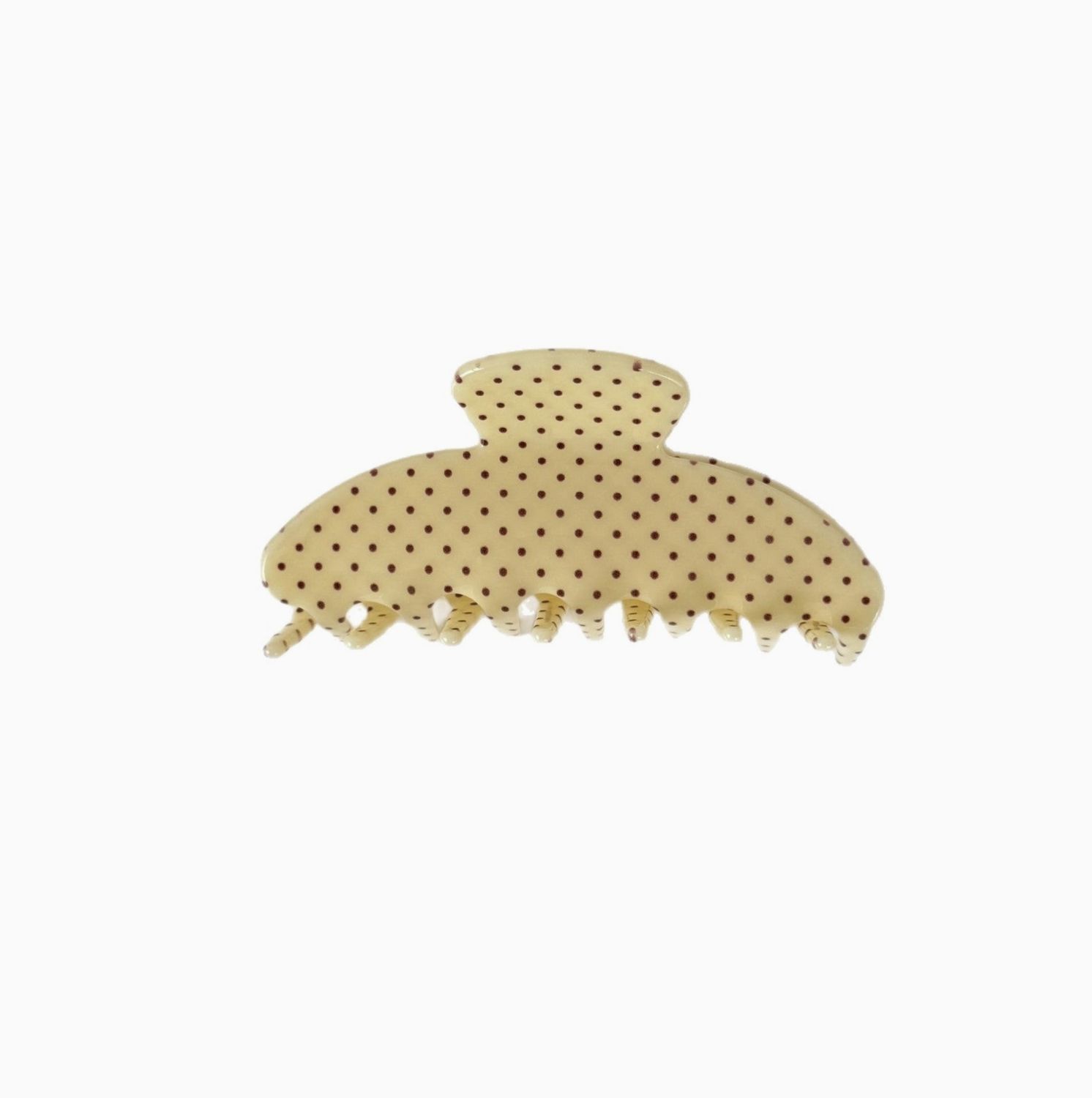 Yellow Polka Dot Clip