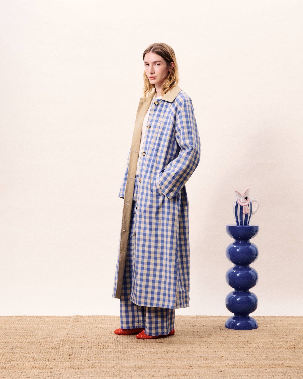Gingham Trench