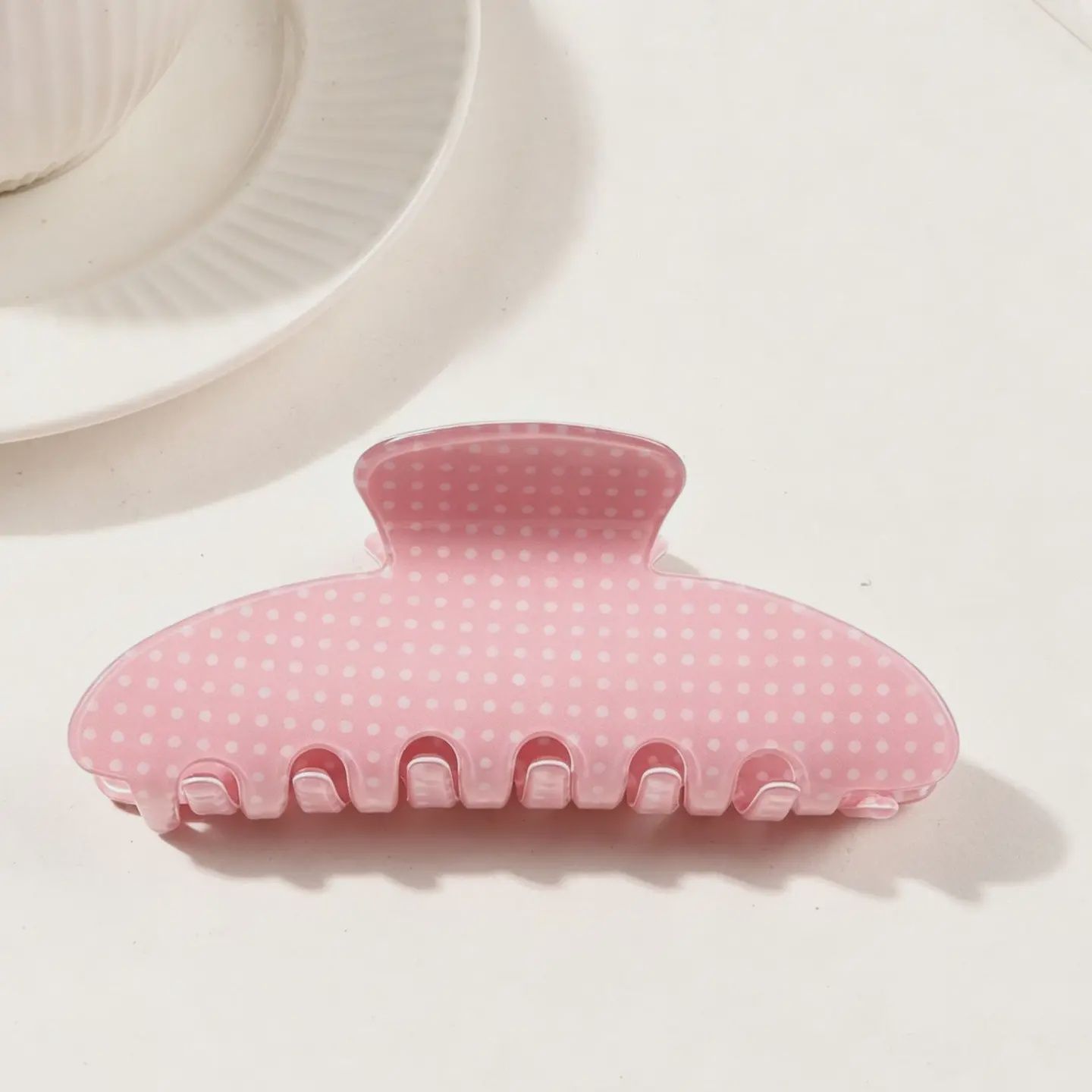 Pink/White Hair Clip