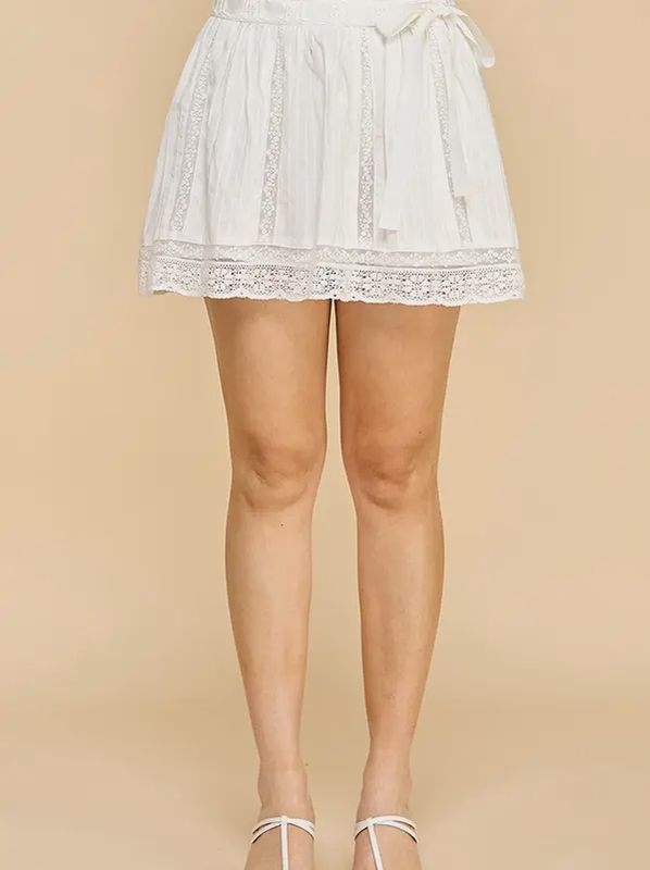 Lace Mini Skirt
