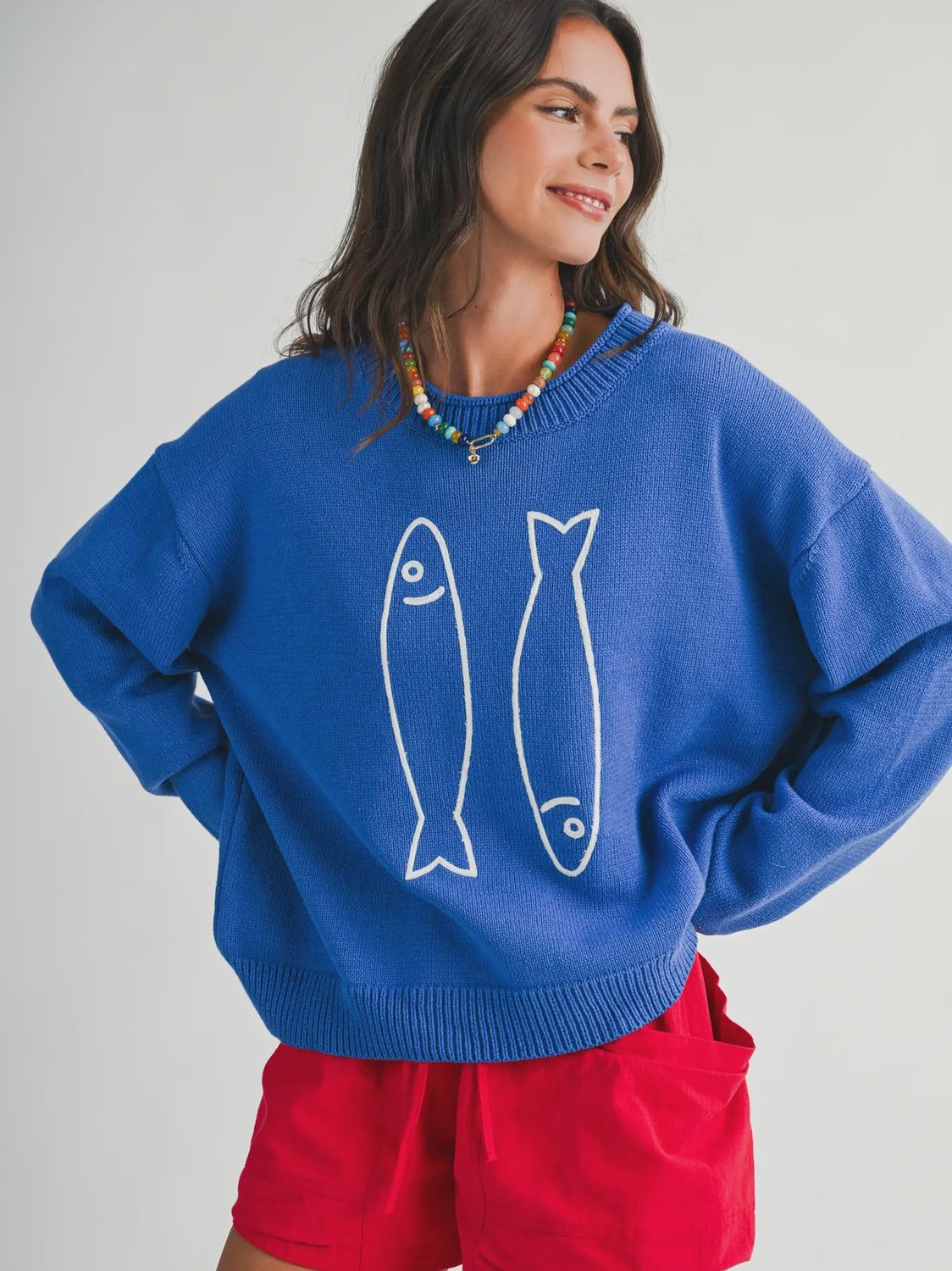 Blue Sardine Sweater