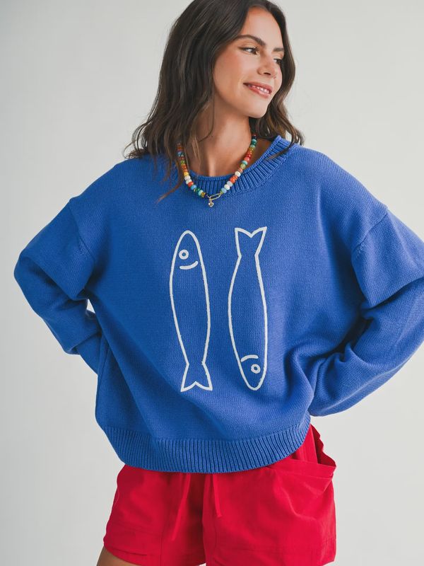 Blue Sardine Sweater