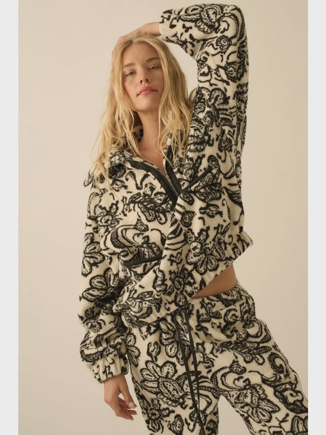 Floral Paisley Fleece