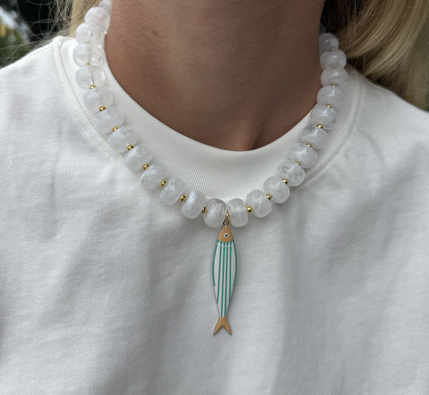 Stripe Sardine Necklace