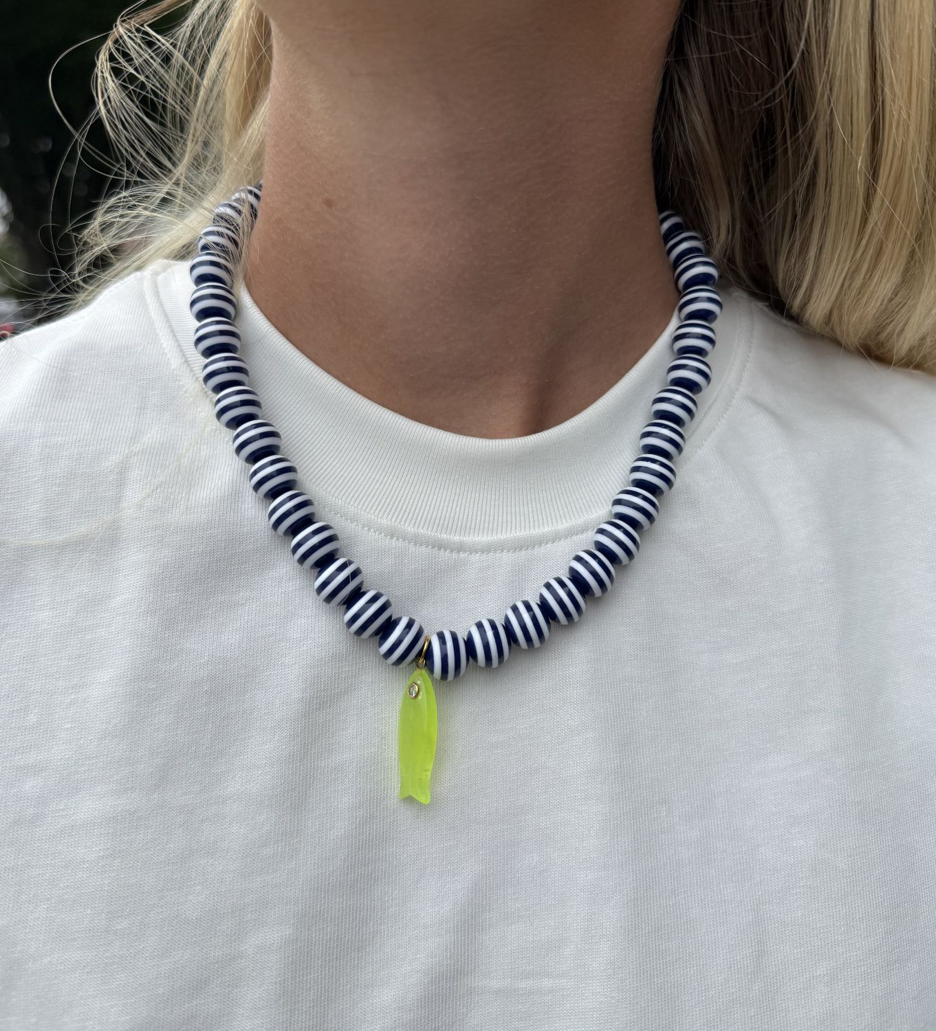Lime Fish Necklace