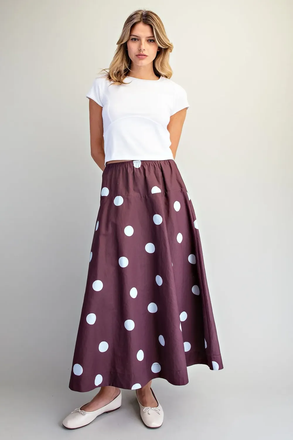 Grape Dot Skirt