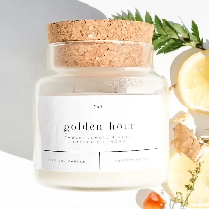 Forget Me Not Candle, Scent: Golden Hour