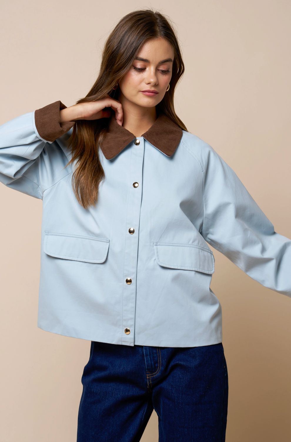 Baby Blue Barn Coat