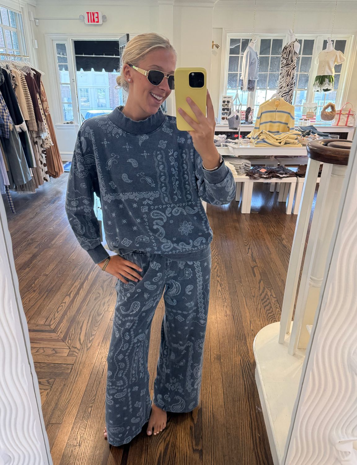 Bandana Print Sweat Set