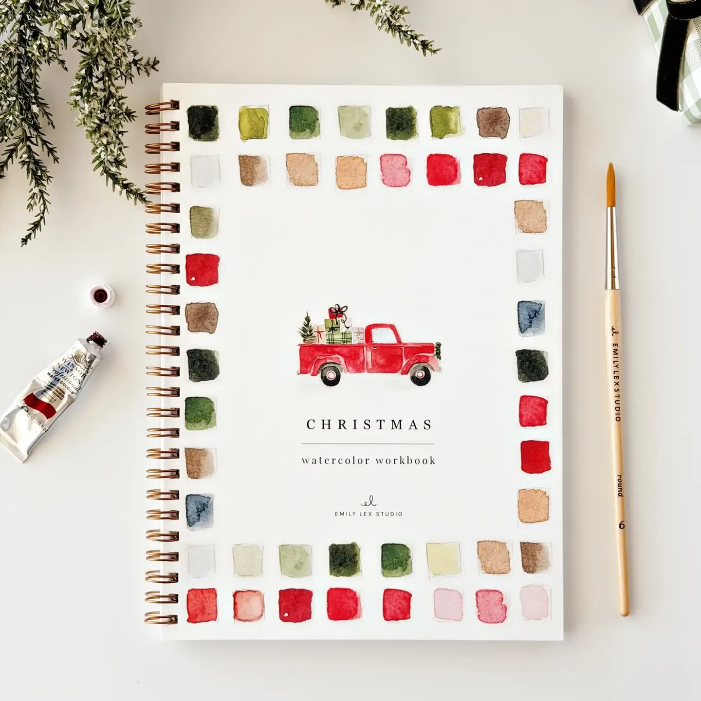 Christmas Watercolor Book