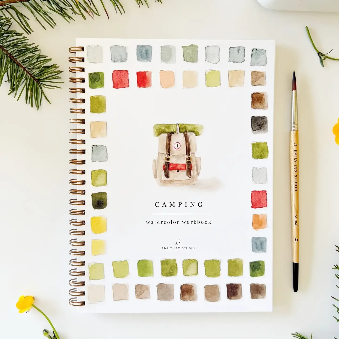 Camping Watercolor Book