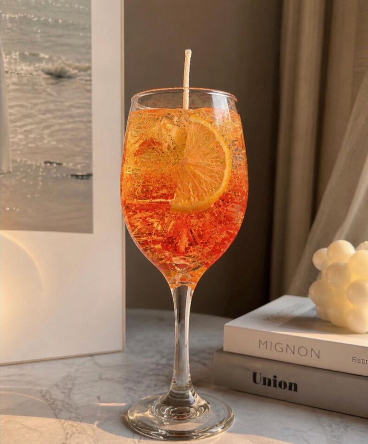 Aperol Spritz Candle