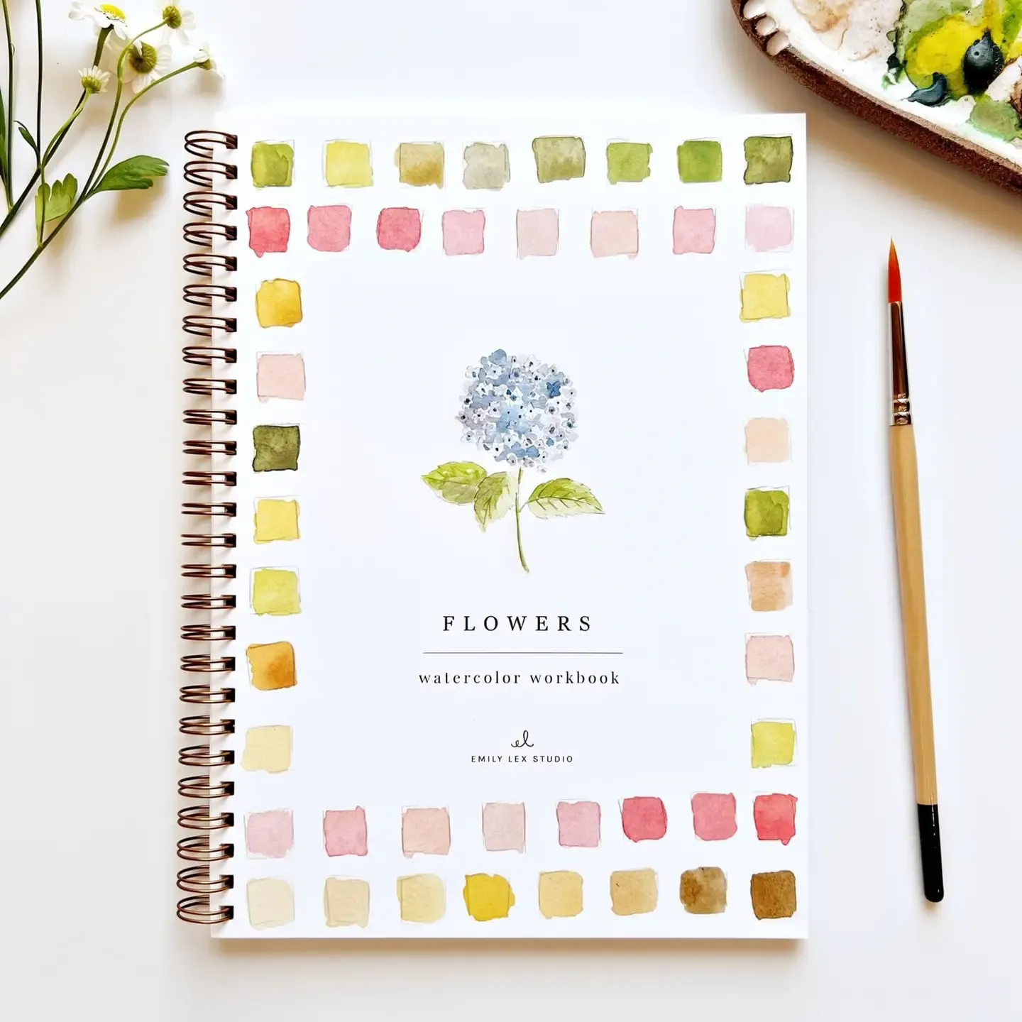 Flowers Watercolor Book