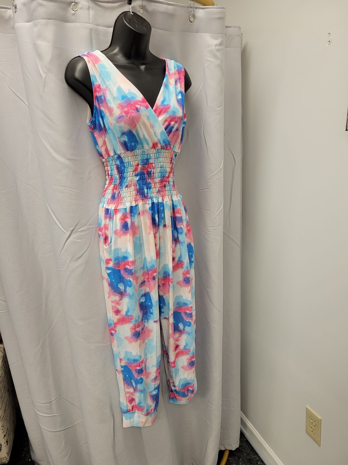 Tie Dye Jumper (New), Color: Red/Blue, Size: M
