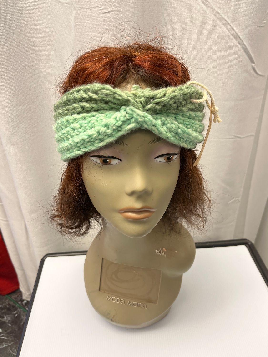 Crochet Headband, Color: Mint/Olive