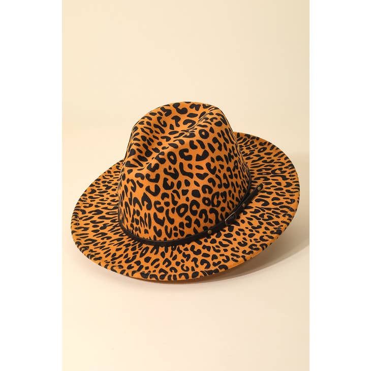 Love Of Fashion Fedoras, Color: BR Leopard