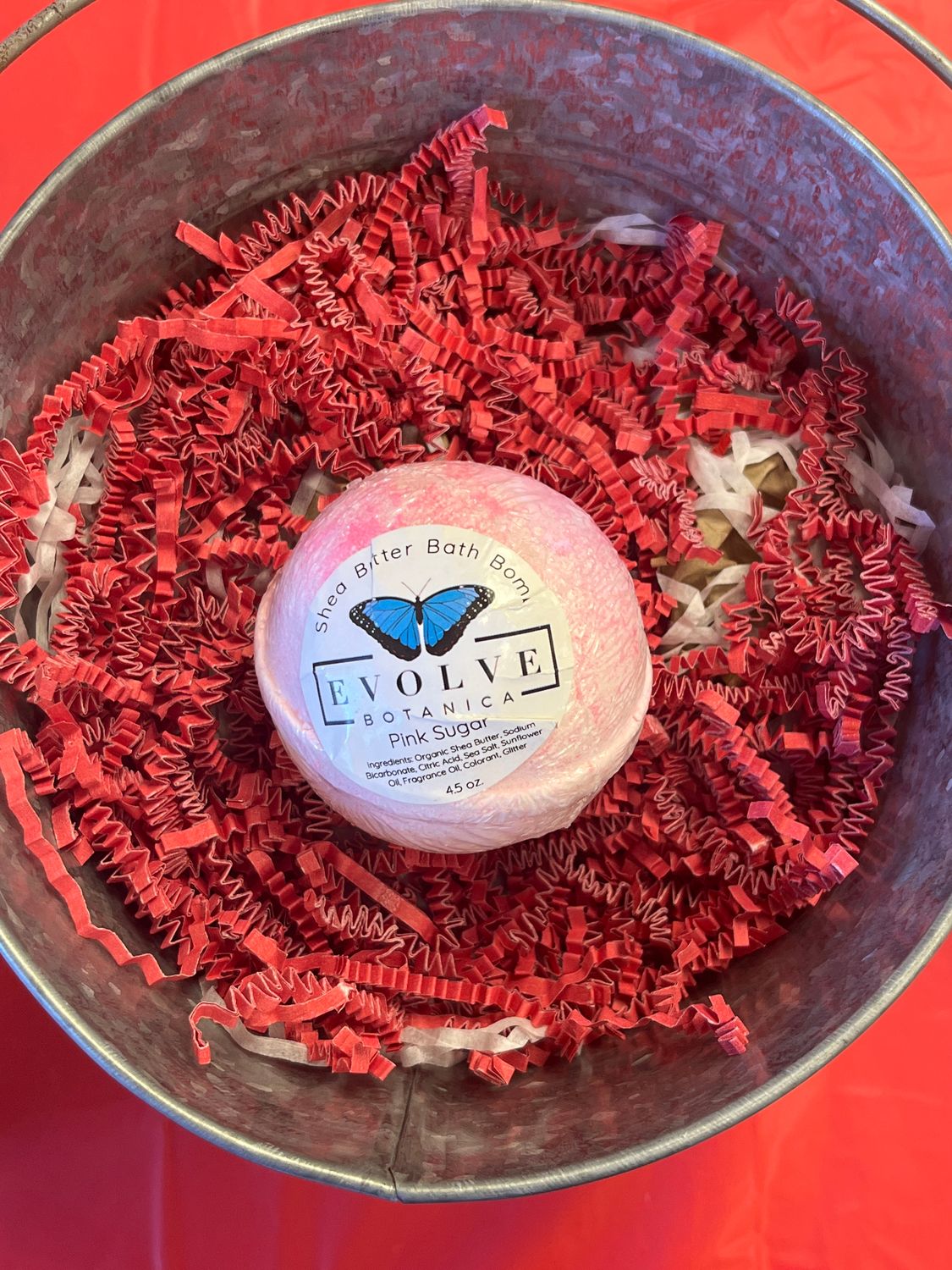 Evolve Botanica Bath Bomb 2.5x2.5x2.5, Color: Pink Sugar