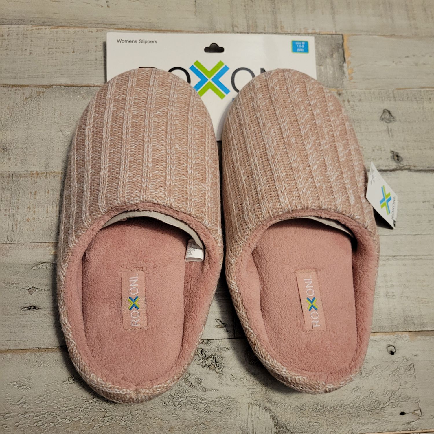 Cozy Knit Memory Foam Slippers, Size: M(7.5-8)